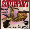 Lambretta scooter featured on the Southport scooter rally patch for the 2022 rally