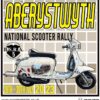 Fabric patch featuring a Lambretta scooter for the Aberystwyth national scooter rally in 2023