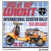 Image of cloth patch for the Isle of Wight scooter rally in 2023
